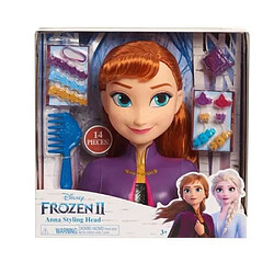 Acheter DISNEY FROZEN - Tete a coiffer Princesse Anna - La Reine des Neiges II - Avec accessoires - 20 cm- Petit modele