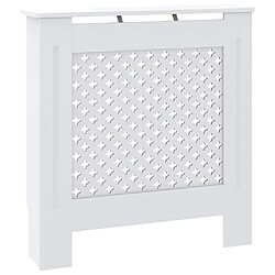 vidaXL Cache-radiateur MDF Blanc 78 cm