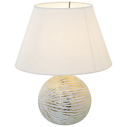 Lampe de bureau Alexandra House Living Blanc Doré Céramique 40 W 35 x 43 x 35 cm