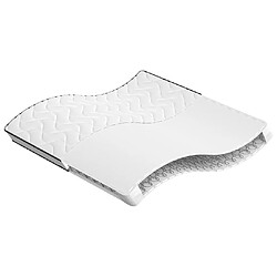 vidaXL Matelas à ressorts bonnell moyen 200x200 cm