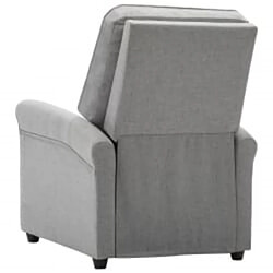 Acheter vidaXL Fauteuil de massage Gris clair Tissu