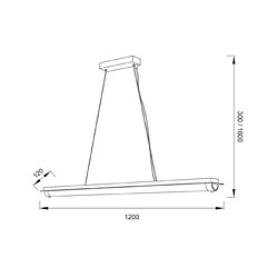 Avis Luminaire Center Suspension LED Mirroir Tube Cristal K9 Chrome poli