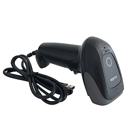 Lecteur de codes-barres USB 1D APPROX - Indicateur LED, Beeper - Vitesse 300 fois par seconde - Couleur noire