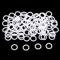 100 pcs en nylon soutien-gorge sangle régleur slider o ring lingerie couture artisanat blanc