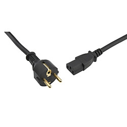 Oehlbach Powercord C13 Noir - Câble d'Alimentation de 3 m