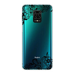 Coque en TPU impression de motif imd clair fleur noir pour votre Xiaomi Redmi Note 9 Pro Max/Note 9 Pro/Note 9S