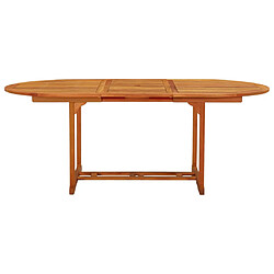 vidaXL Table de jardin 200x100x75 cm Bois d'eucalyptus solide