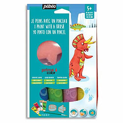 Pebeo Kit créatif gouache - Dinosaures - 4 x 20 ml