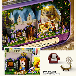 DIY Kit Dollhouse Miniature avec des Meubles 3D En Bois Miniature Maison Miniature Poupées Maison Romantique Château Bâtiment Puzzles Jouet pas cher