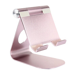 Wewoo Support Holder or rose pour Xiaomi, iPhone, Samsung, HTC, LG, iPad et d'autres comprimés Le se pliant exquis réglable d'alliage d'aluminium de de bureau de de DOCK,