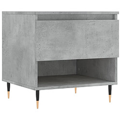 Maison Chic Table basse,Table Console Table d'appoint, Table pour salon gris béton 50x46x50 cm bois d'ingénierie -MN51593