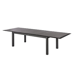 Hesperide Table de jardin extensible 12 Personnes Allure - L. 216/316 cm - Gris rayé et graphite