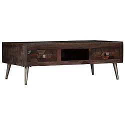 Maison Chic Tabls basse,Table Console pour salon Bois de récupération solide 100 x 60 x 35 cm -MN15110