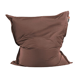 Beliani Pouf poire Marron FUZZY