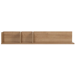 Decoshop26 Étagère murale suspendue étagère en bois 3 compartiments en bois de manguier clair 20x120x21 cm 04_0008685 pas cher