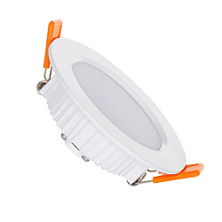 Avis Ledkia Downlight LED 10W Rond Aero 110 lm/W LIFUD Coupe Ø 80 mm Blanc chaud 2700K