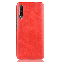 Wewoo Coque PC antichoc Litchi Texture PC + PU pour Huawei Honor 9X / 9X Pro rouge