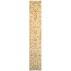 Vidal Tapis de couloir en laine 451x78 beige Kaizar pas cher