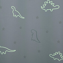 Avis Atmosphera, Createur D'Interieur Rideau occultant phosphorescent enfant Dinosaure - 140 x 250 cm - Bleu