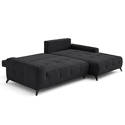 Acheter Lisa Design Rimini - canapé d'angle droit 4 places convertible avec coffre en tissu texturé