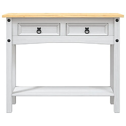 Avis Maison Chic Table console | Meuble d'entrée | Table d'appoint Gamme Corona Pin mexicain Blanc 90x34,5x73 cm -GKD52910