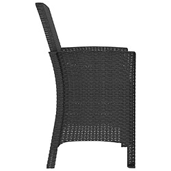 Maison Chic Lot de 2 Chaises de jardin,Fauteuil d'extérieur avec coussins Rotin PP Graphite -MN66753 pas cher