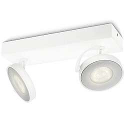 Philips myLiving Projecteur à LED Clockwork 2x4,5 W blanc 531723116