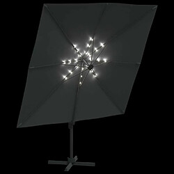 Acheter Maison Chic Parasol Jardin | Parasol cantilever à LED Anthracite 400x300 cm - GKD76657