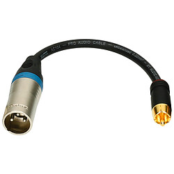 Adaptateur RCA mâle / XLR mâle Klotz