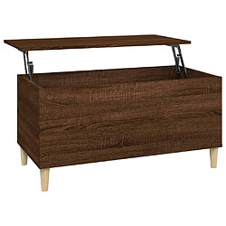 ComfortXL Table Basse Chêne Marron 90x44,5x45 Cm Bois D'ingénierie