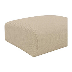 Vente-Unique Pouf en tissu texturé beige POGNI de Maison Céphy pas cher