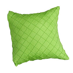 doux velours soild décoratif carré jet oreiller couvre vert-50x50cm pas cher