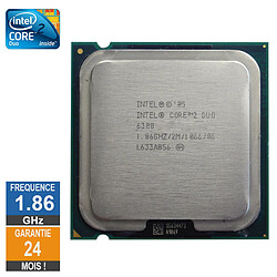 Processeur Intel Core 2 Duo E6300 1.86GHz SL9TA LGA775 2Mo - Reconditionné