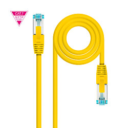 Câble réseau Nanocable Rj45 Lszh Cat.7 600Mhz Sftp Awg26 2 M jaune