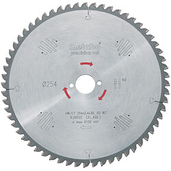 Metabo Lame de scie à onglets et radiale - Precision cut 254 mm 60 dents