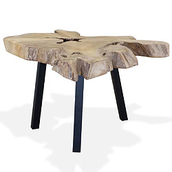 Avis vidaXL Table basse Teck authentique 80x70x38 cm