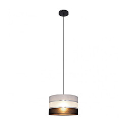 Avis Helam Suspension Helen Tissu,Fer Argent,noir,gris 1 ampoule 90cm