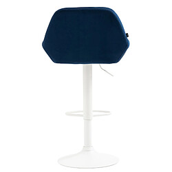 Non Tabouret de bar Braga velours blanc pas cher