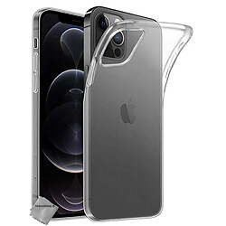 Htdmobiles Coque silicone gel fine pour Apple iPhone 12 Pro Max + film ecran - TPU TRANSPARENT