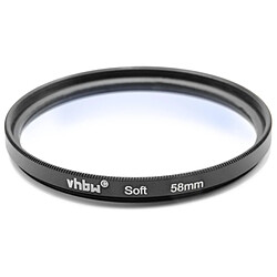 vhbw Diffuseur de flou artistique Filtre à effet 58mm pour appareils photo numériques, reflex p.ex. de Canon, Nikon, Olympus, Panasonic, Sony