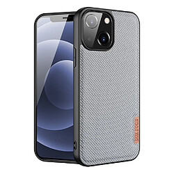 coque dux ducis fino recouverte de nylon pour iphone 13 gris