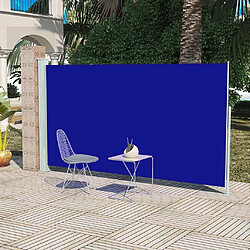 Maison Chic Auvent latéral rétractable de balcon | Store extérieur | Auvent solaire de patio 160x300 cm Bleu -GKD70461