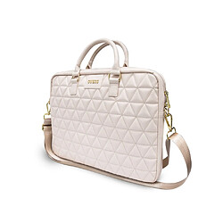 Guess Maroquinerie Guess Sacoche pour Ordinateur Portable 16'' Modèle Quilted Rose