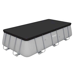 Bâche de protection 4 saisons pour piscine tubulaire Power Steel rectangulaire 4,04 m - Bestway pas cher