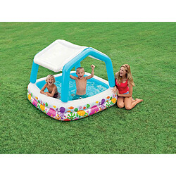 Piscine gonflable Aqua avec pare-soleil - Intex