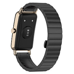 Bracelet en métal réglable, noir pour votre Huawei Watch Fit Mini 16mm