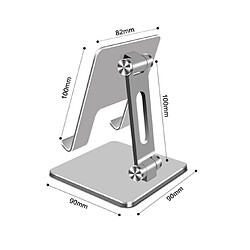 W28 Tablet PC Stand de bureau Téléphone mobile Pays-Métal Plaque de téléphone pliant pour le support de support Apple iPad Huawei