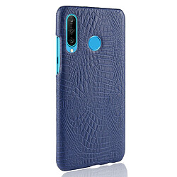 Avis Wewoo Coque PC + PU antichoc à texture de crocodile pour Huawei P Smart + 2019 Bleu