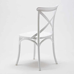 Acheter Ahd Amazing Home Design Stock 20 chaises restaurant bar polypropylène Vintage brasserie, Couleur: Blanc