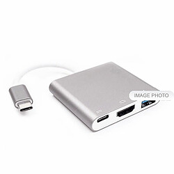 USB-C USB 3.1 Type C vers HDMI AV USB A USB C Chargeur Câble Adaptateur